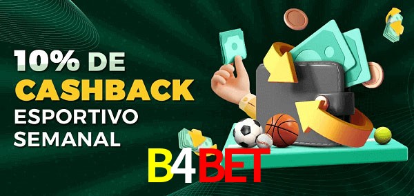 10% de bônus de cashback na B4Bet