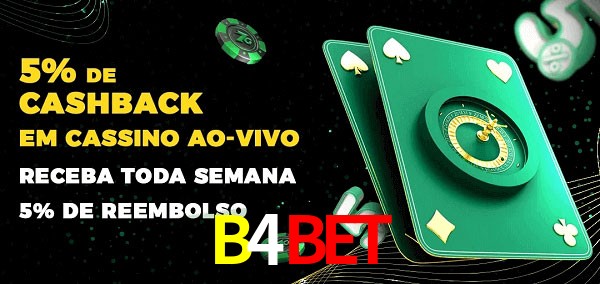 Promoções do cassino ao Vivo B4Bet
